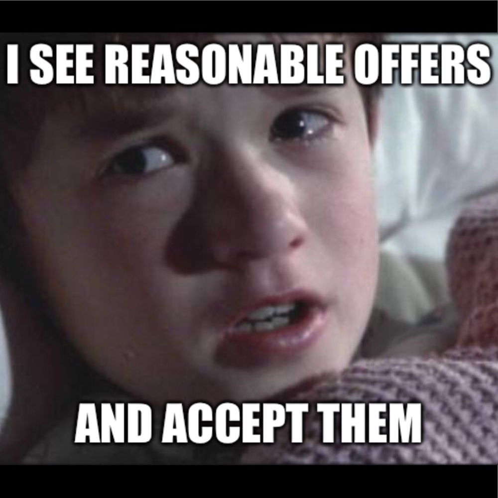 Accepting reasonable offers 😊